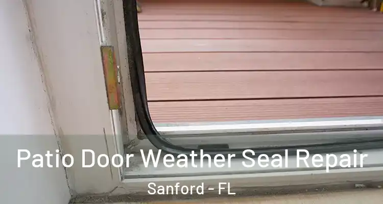  Patio Door Weather Seal Repair Sanford - FL